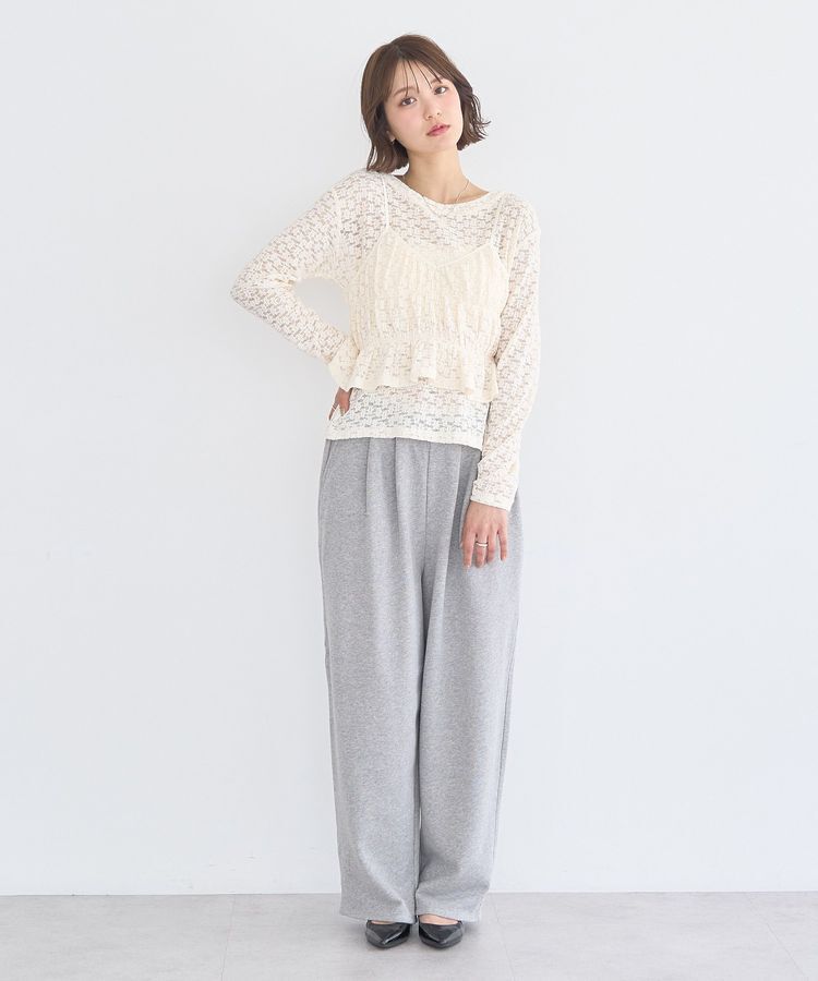 earth music&ecology「SET2点カットレースプルオーバー＋ビスチェ」|Tシャツ・カットソー|