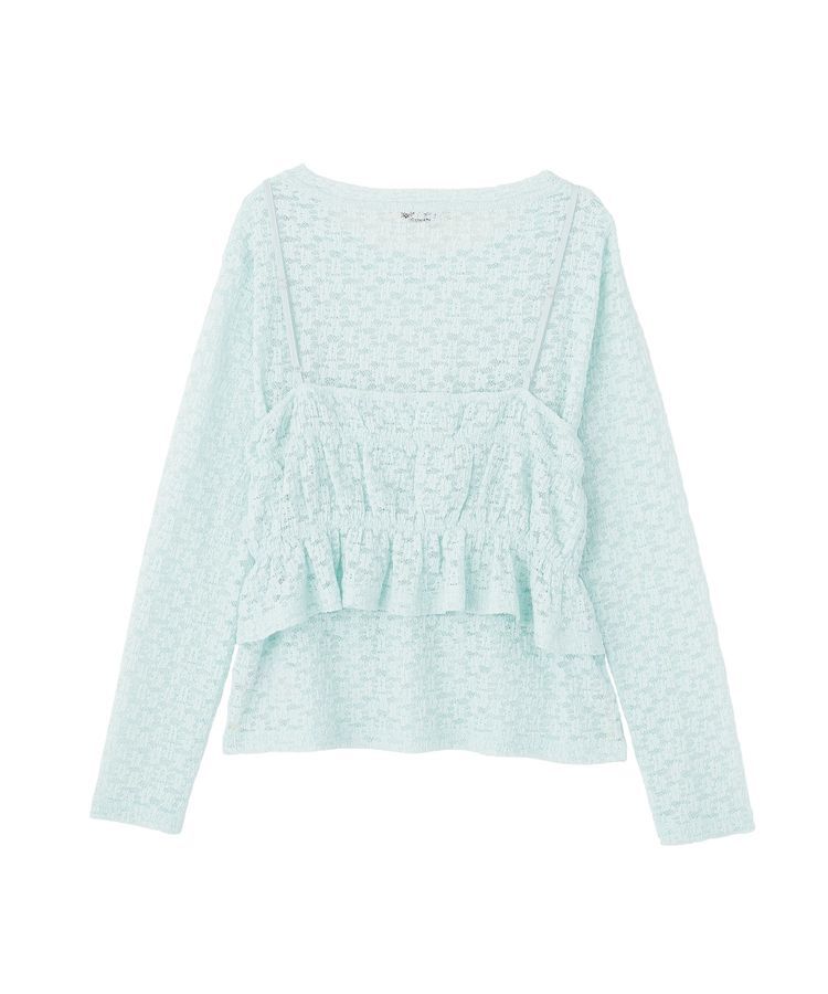 earth music&ecology「SET2点カットレースプルオーバー＋ビスチェ」|Tシャツ・カットソー|