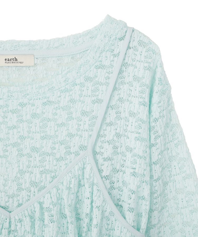 earth music&ecology「SET2点カットレースプルオーバー＋ビスチェ」|Tシャツ・カットソー|