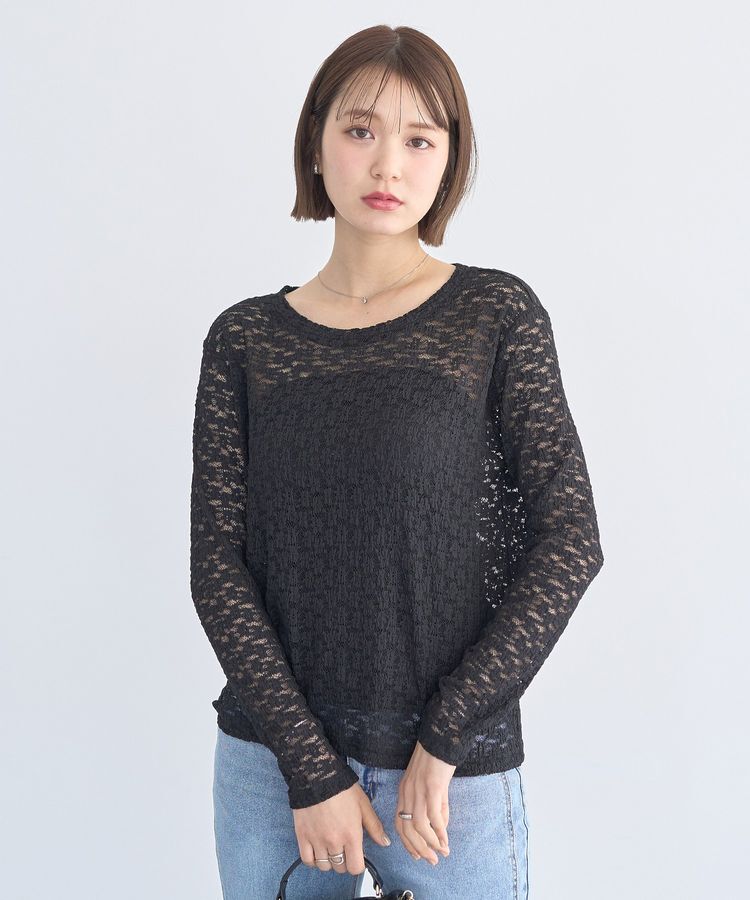 earth music&ecology「SET2点カットレースプルオーバー＋ビスチェ」|Tシャツ・カットソー|