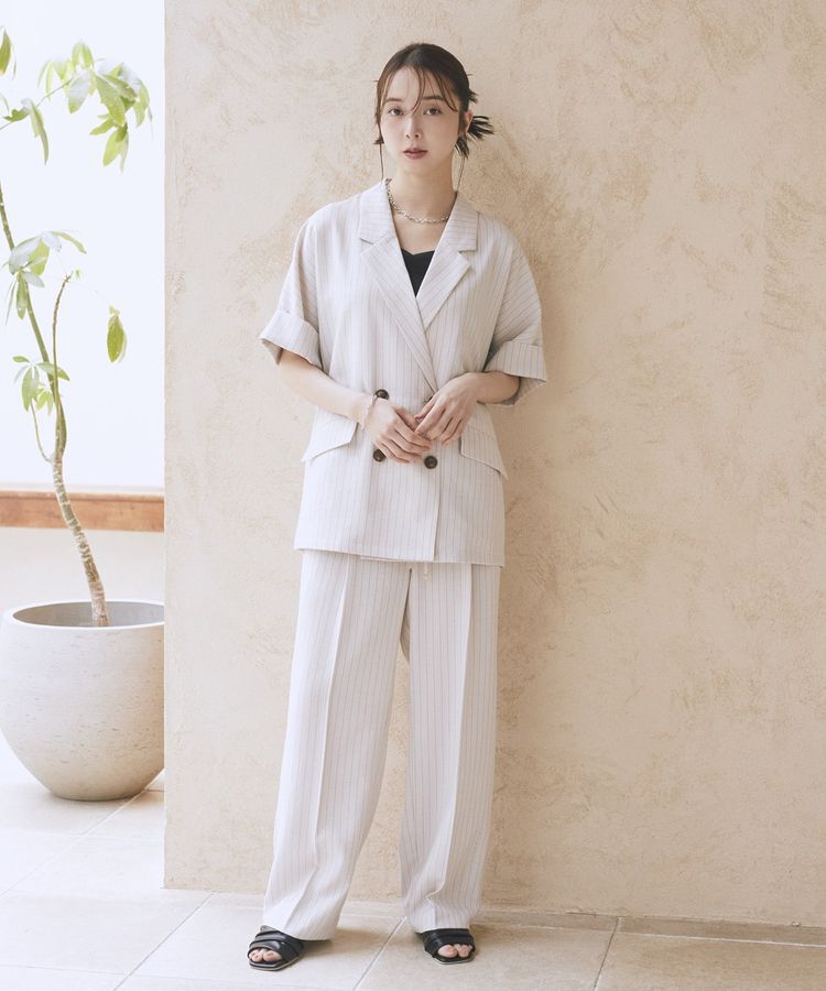 earth music&ecology「【セットアップ対応】リネンライクリラックスパンツ」|その他|