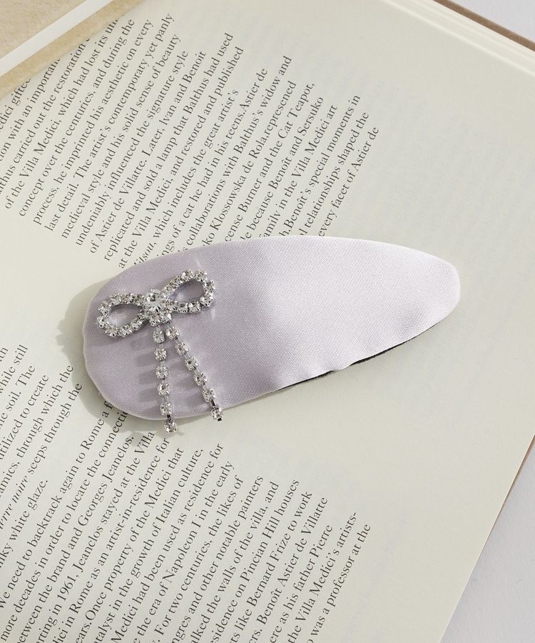 Maison de FLEUR「ビジューリボンスリーピン」|その他|ピンク