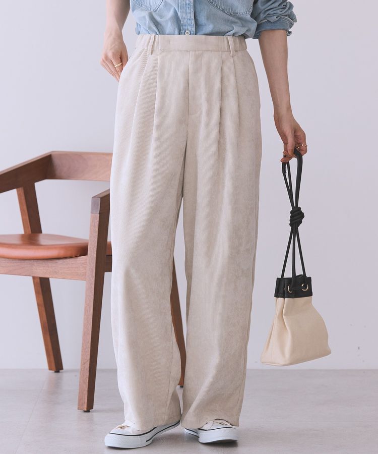 AMERICAN HOLIC「コーデュロイワイドパンツ」|その他|Ivory