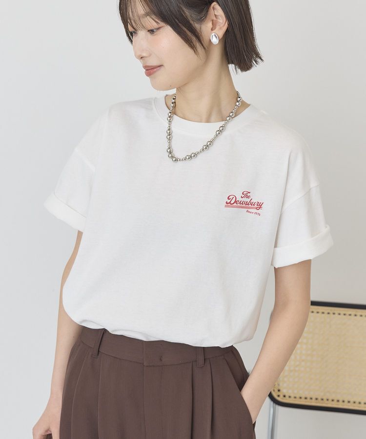 AMERICAN HOLIC「サガラ刺繍Tシャツ」|Tシャツ・カットソー|Off White