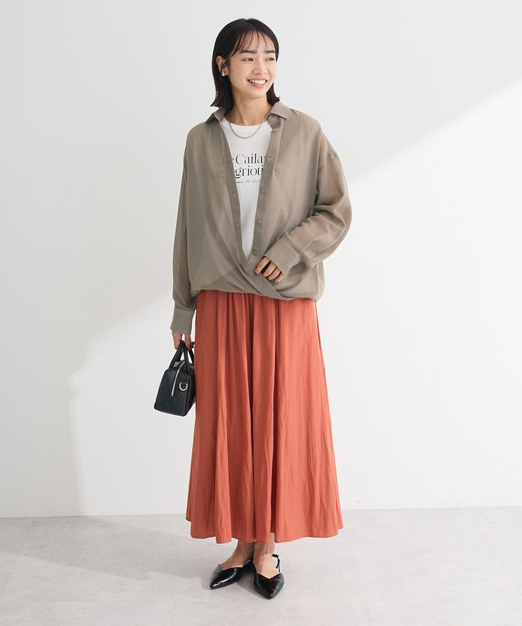 Green Parks「カシュクールシアーシャツ」|シャツ・ブラウス|