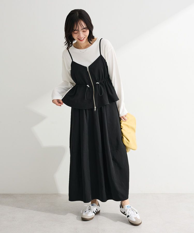 Green Parks「SET2点 キャミビスチェ＋スカート」|ワンピース|Black