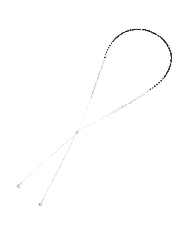 Green Parks「配色ビーズスライドネックレス」|ネックレス|