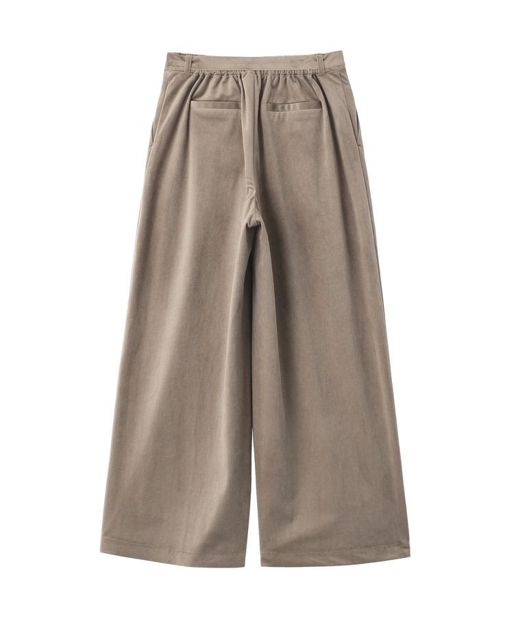 YECCA VECCA「ベルテッドカルゼ起毛ワイドパンツ」|その他|