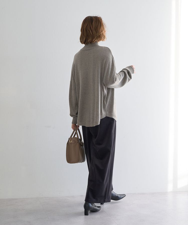 YECCA VECCA「ベルテッドカルゼ起毛ワイドパンツ」|その他|