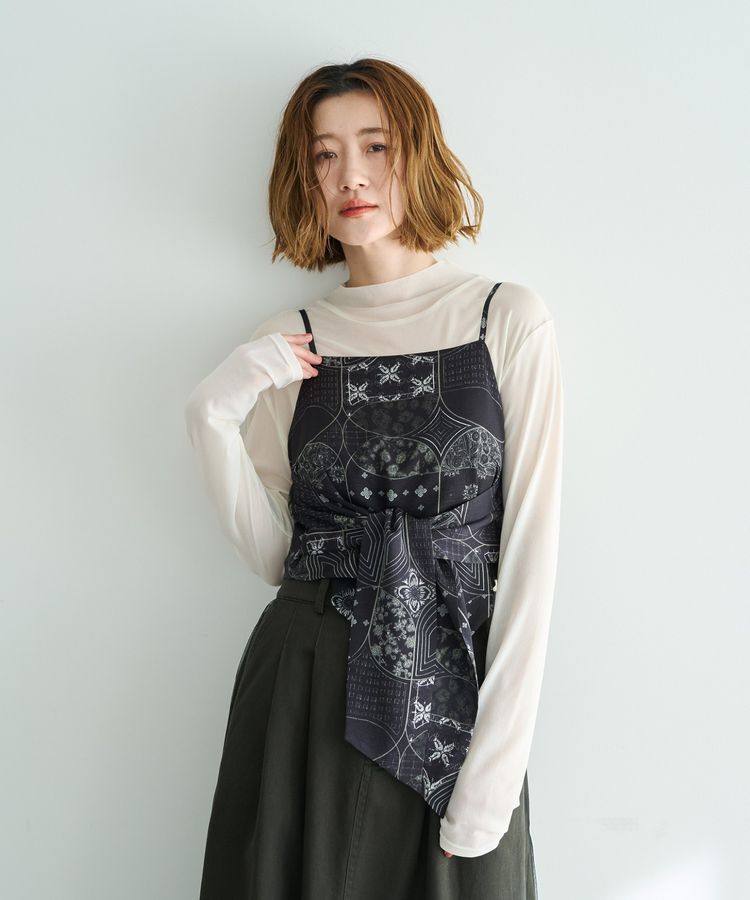 YECCA VECCA「ハイネックシアートップス」|Tシャツ・カットソー|