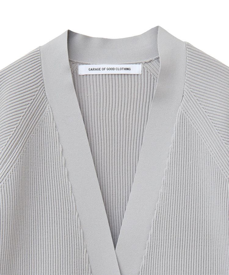 GARAGE OF GOOD CLOTHING「Vネック畔編みフォルムカーデ」|カーディガン|