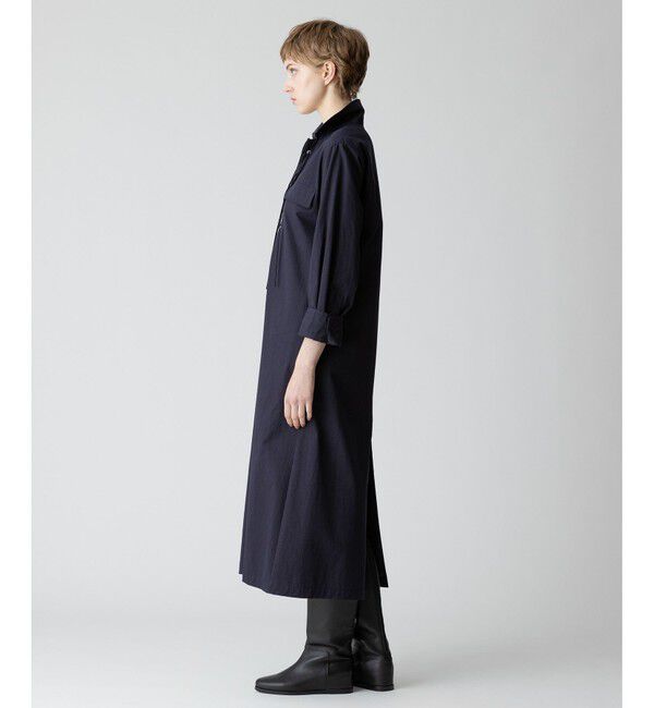 allureville「レースアップシャツワンピース」|ワンピース|