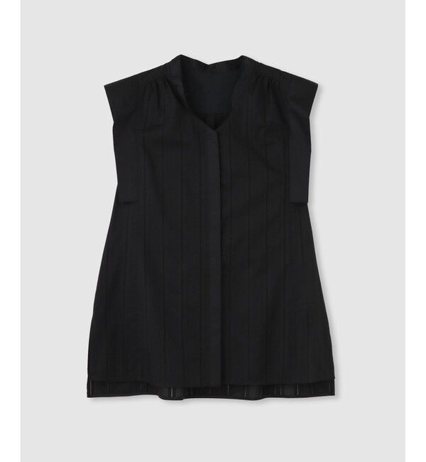 allureville「カラミストライプ切替ブラウス」|シャツ・ブラウス|