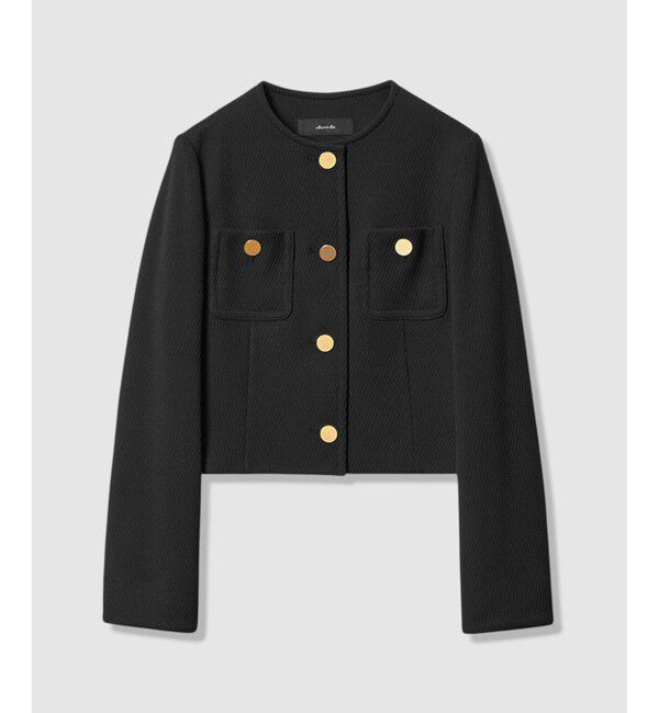 allureville「ダンボールジャージノーカラージャケット」|ノーカラージャケット|