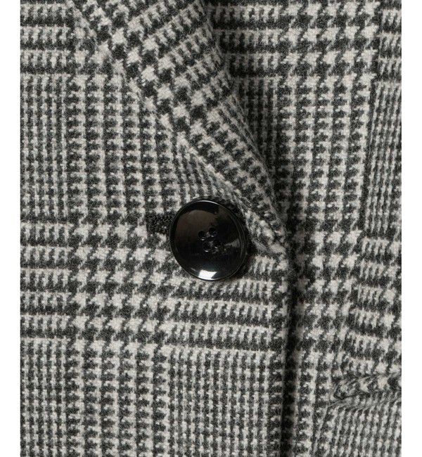 allureville「グレンチェックロングチェスターコート」|チェスターコート|