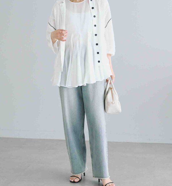  「《リバイバル》【低身長/高身長対応】タテストレッチ足長デニムパンツ」|その他|