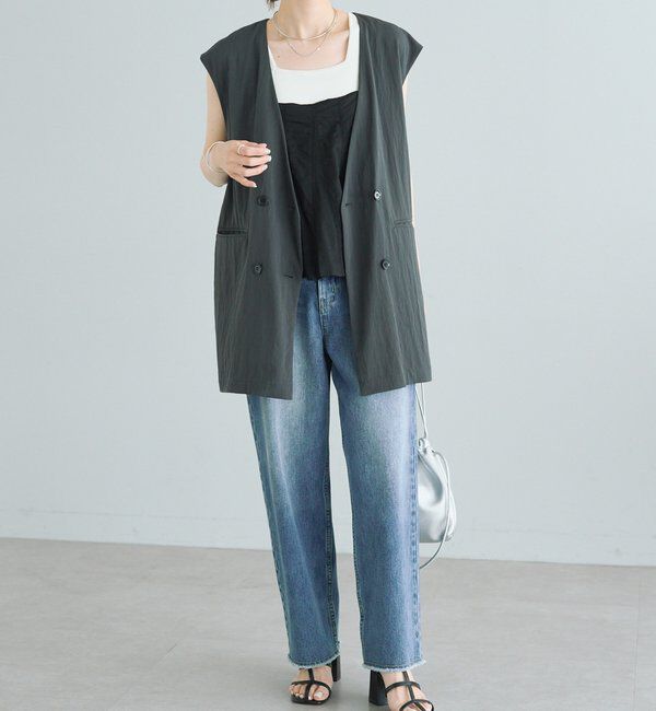  「《リバイバル》【低身長/高身長対応】タテストレッチ足長デニムパンツ」|その他|