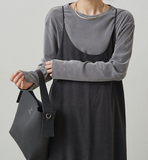  「【リバイバル】ナイロンチュールベロアクルーネックカットソー」|プルオーバー|