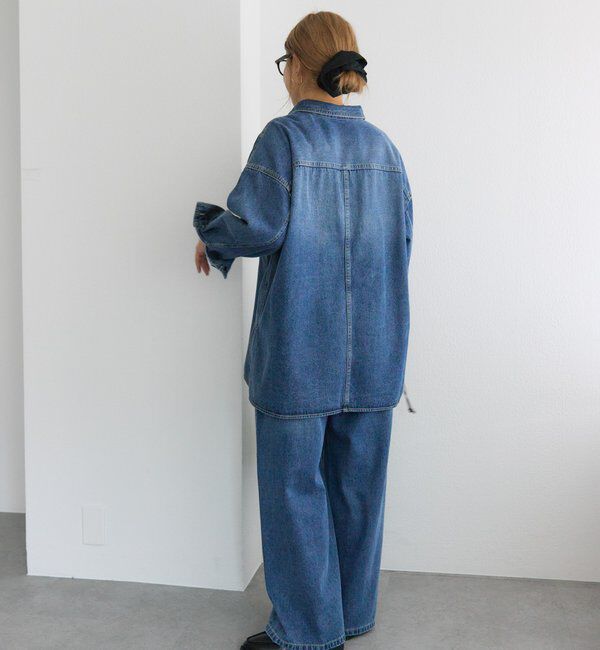  「【＠noricorico102企画】ヴィンテージライクデニムチュニックシャツ」|シャツ・ブラウス|