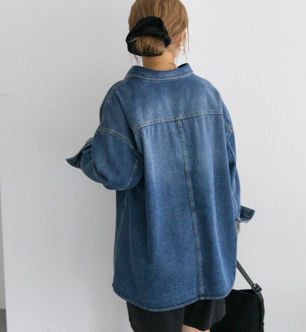  「【＠noricorico102企画】ヴィンテージライクデニムチュニックシャツ」|シャツ・ブラウス|