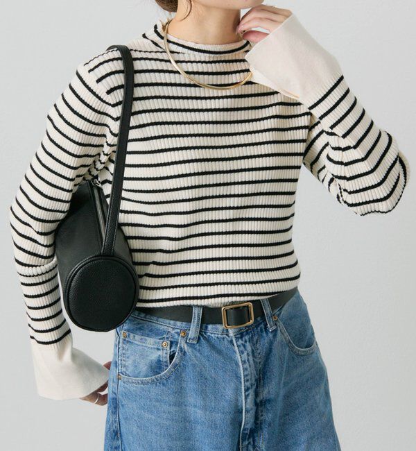  「【リバイバル/新色追加】プチハイネックリブニット」|ニット・セーター|