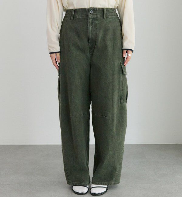  「ヴィンテージライクカーブシルエットカーゴパンツ」|カーゴ|