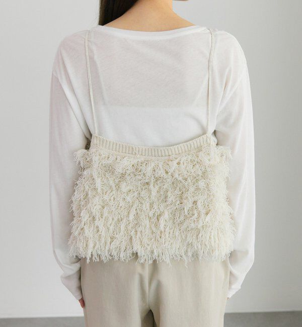  「フリンジジャガードニット細紐ビスチェ」|ニット・セーター|