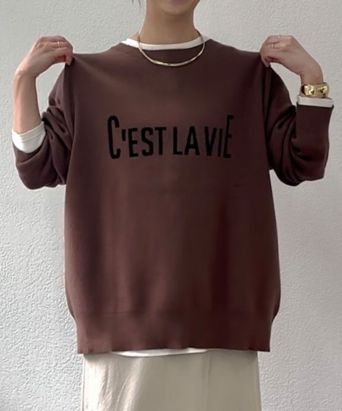  「【＠sein___000企画】ジャガードロゴ2WAYニットプルオーバー」|キャミソール|