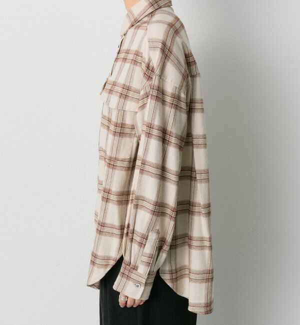  「ダブルポケット起毛チェックシャツ」|シャツ・ブラウス|