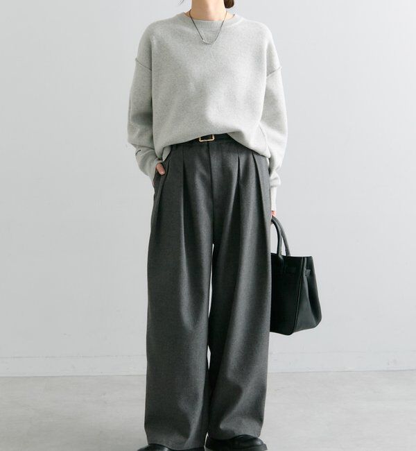  「【2サイズ/インフルエンサー企画】ツータック起毛スラックスパンツ」|その他|