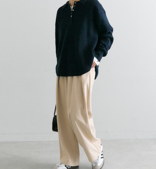  「【2サイズ/インフルエンサー企画】ツータック起毛スラックスパンツ」|その他|