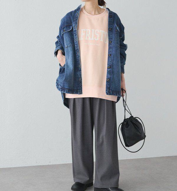  「ロゴプリント裏起毛スウェットプルオーバー」|プルオーバー|