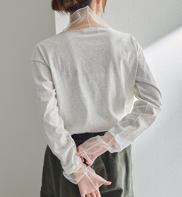  「【リバイバル】チュールドッキングレイヤードカットソー」|プルオーバー|