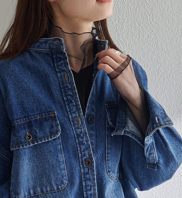  「【リバイバル】チュールドッキングレイヤードカットソー」|プルオーバー|