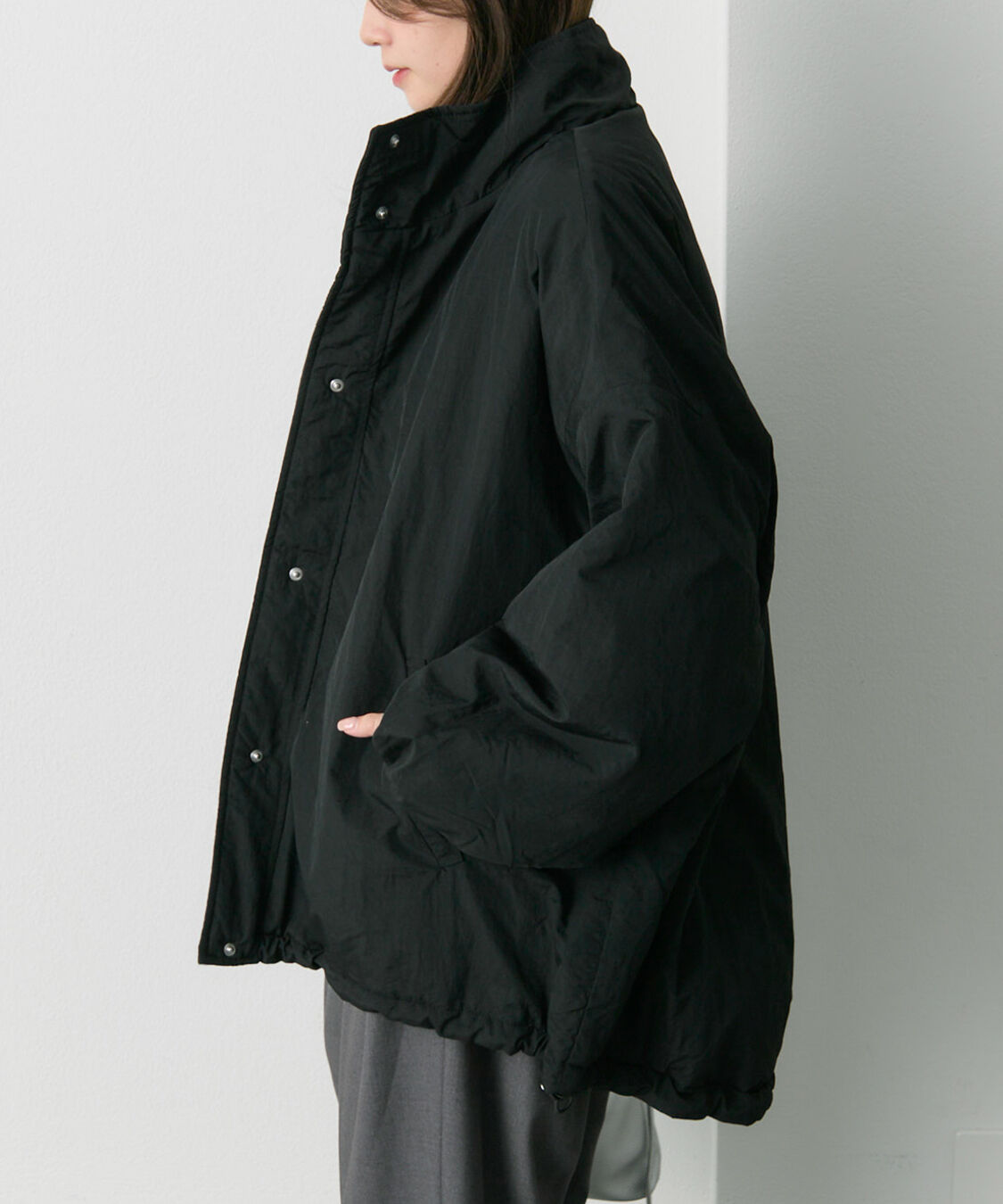  「【WEB限定】リバーシブルスタンドカラーパファージャケット」|テーラードジャケット|