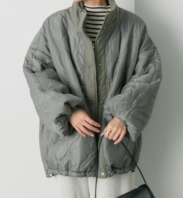  「【WEB限定】リバーシブルスタンドカラーパファージャケット」|テーラードジャケット|