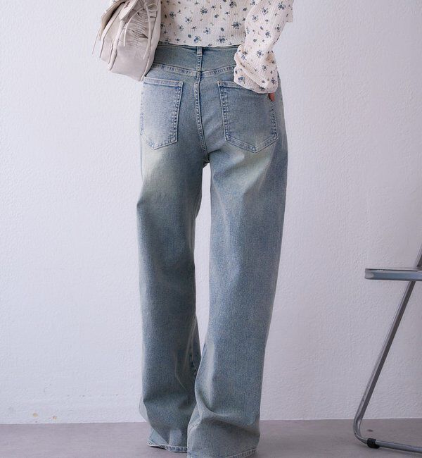  「〈S・Mサイズ展開〉ストレッチワイドデニム」|その他|