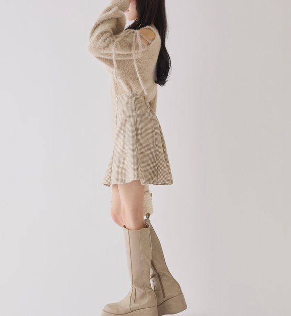  「【マイナス3キロ見え/SNSで話題】厚底サイドゴアロングブーツ」|その他|