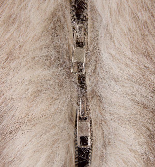  「ミドルフェイクファージャケット」|ダウンベスト・ベスト|