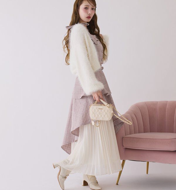  「【LouLoumei】異素材ミックスツイードセットアップ」|その他|