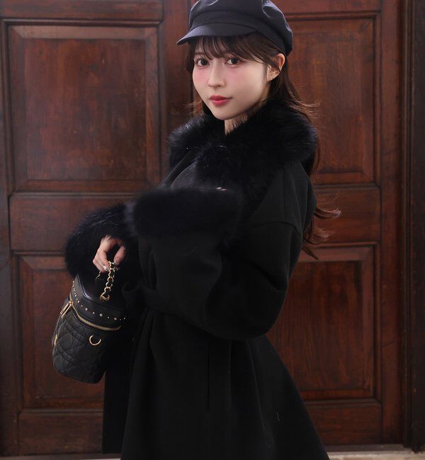  「3WAY衿袖ファーミドルコート」|その他|