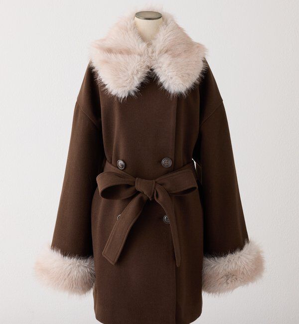  「3WAY衿袖ファーミドルコート」|その他|