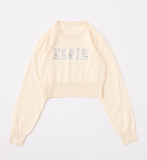  「キラキラビジューロゴニット」|ニット・セーター|