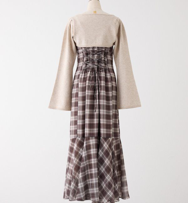  「２枚セットチェックワンピ」|ワンピース|