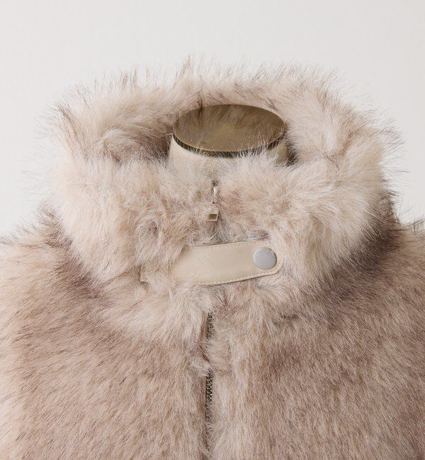  「フェイクファーショートブルゾン」|ダウンベスト・ベスト|