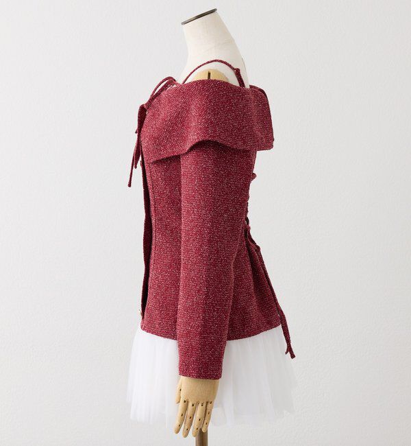  「ハートボタン切替ミニワンピース」|ワンピース|