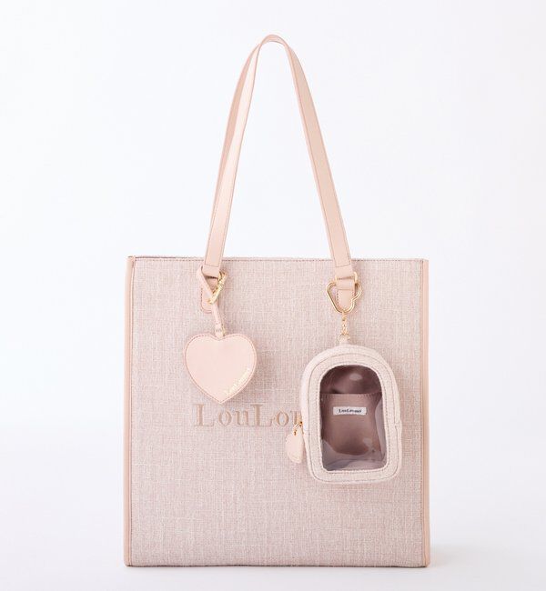  「【LouLoumei】全10色展開/ハートチャーム付きキャリーオントート/推し活」|その他|