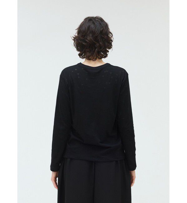 mizuiro ind「mizuiro ind バーンアウトドットプリントロンT」|Tシャツ・カットソー|