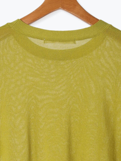 Lugnoncure「【接触冷感】クルーネックハーフスリーブニット」|ニット・セーター|