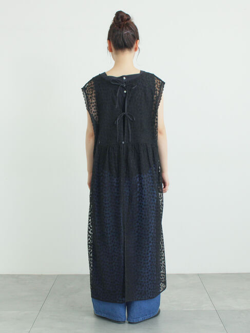 Samansa Mos2「チュール刺繍前後2WAYノースリワンピース」|ワンピース|